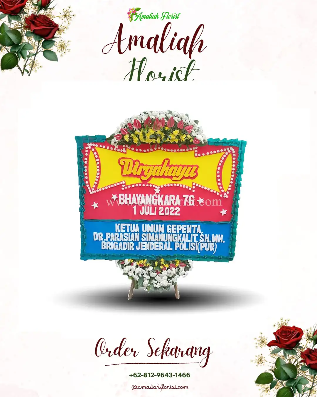 Papan Bunga HUT Ulang Tahun Koto Tangah